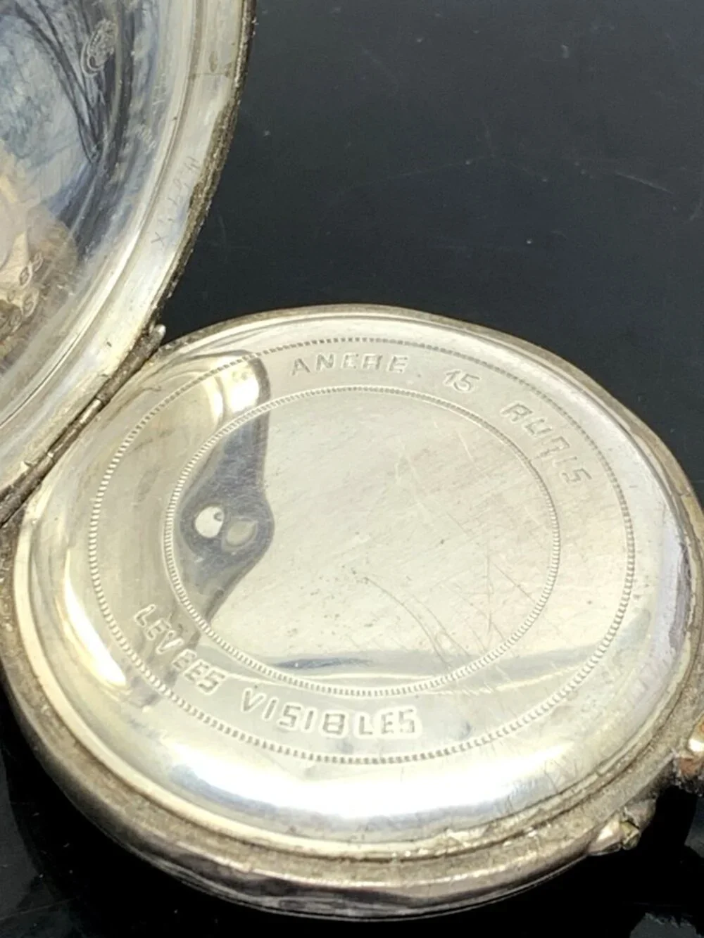 Antique Pocket Watch German Reichskrone Imperial Crown .800 Silver Case 50mm
